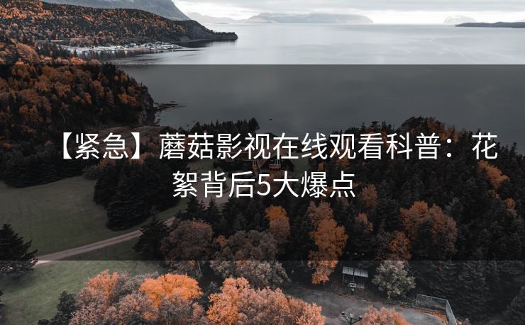 【紧急】蘑菇影视在线观看科普：花絮背后5大爆点